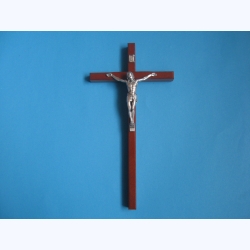Krzyż drewniany kolor  brąz 22 cm 
